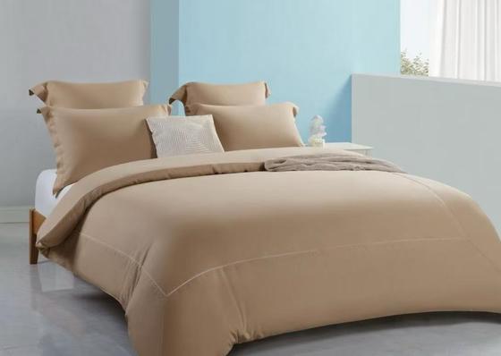 टेन्सेल लिनन कंबल कवर क्वीन आरामदायक लाइट ब्राउन कंबल कवर
