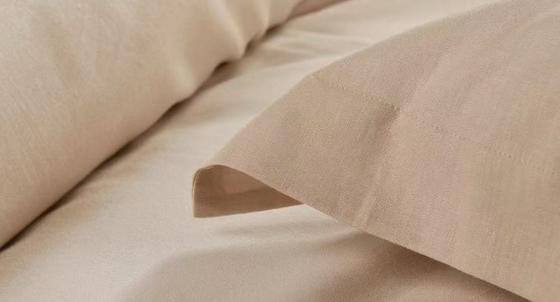 टेन्सेल लिनन कंबल कवर क्वीन आरामदायक लाइट ब्राउन कंबल कवर