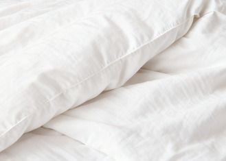 इको मेलेंज कपास पुनर्नवीनीकरण पॉलिएस्टर कम्फर्ट सेट पूर्ण आकार कम्फर्ट सेट